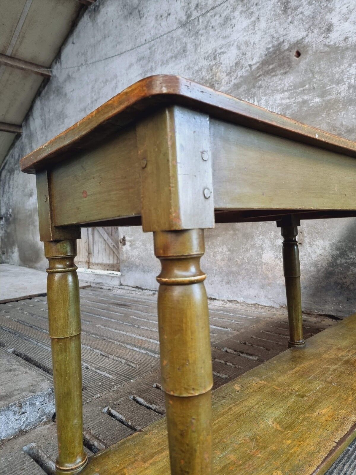 Antique counter side table wall table shop counter