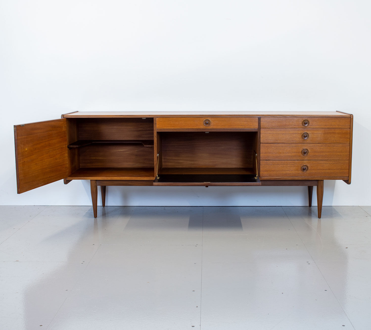 1960s Teak & Afromosia Sideboard designed by Robert Heritage