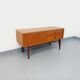 Small vintage Scandinavian teak sideboard from the 1960s.