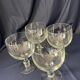 Set of 4 crystal red wine tasting glasses