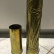 Set of brass shell casing vase