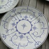 Ensemble de 9 assiettes plates Copenhague de Royal Boch