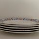 5 flat plates Sarreguemines, Tabarin model