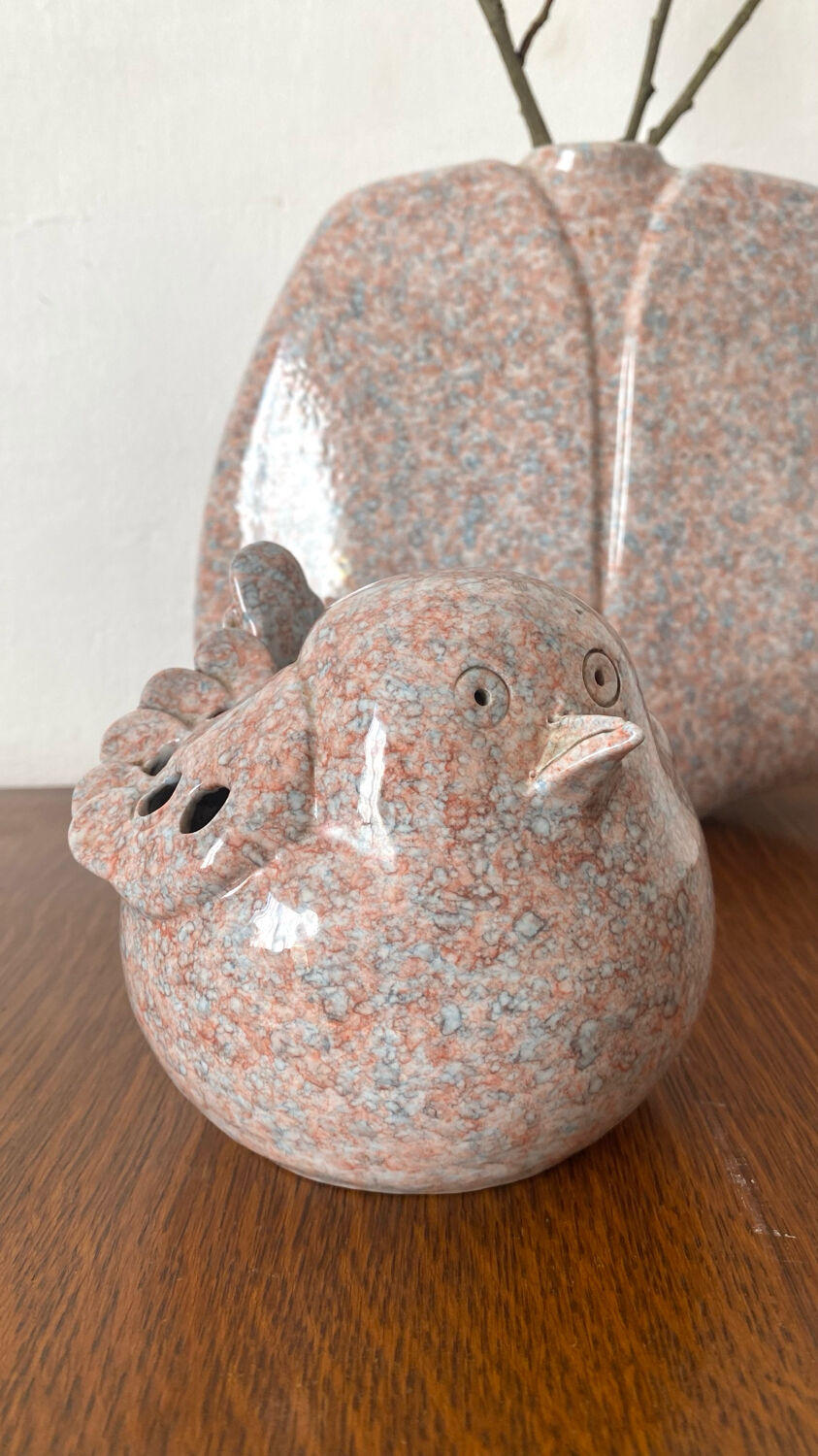 Oiseau en céramique Virebent pique fleurs