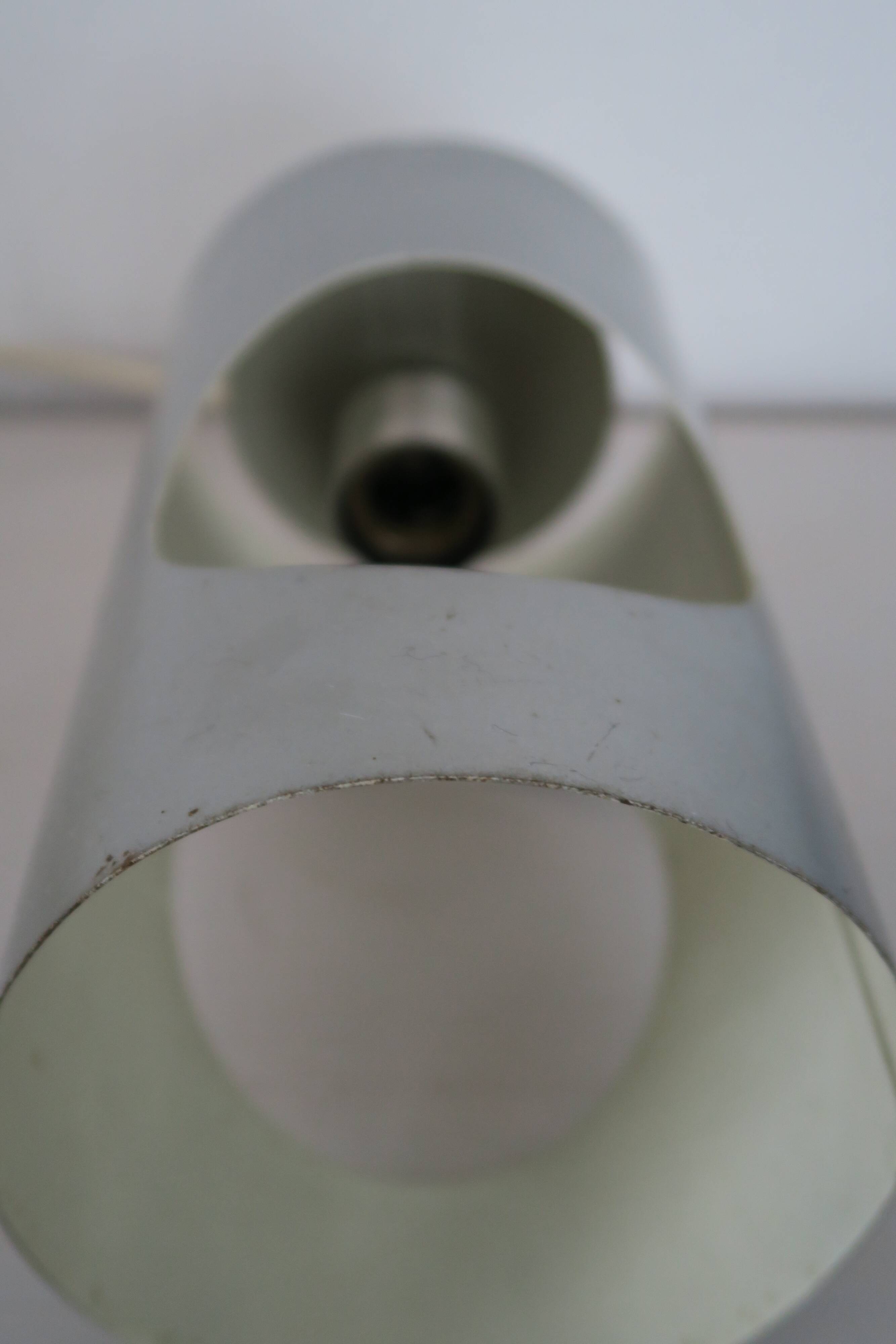 Suspension Tube ouvert  métal Space Age 1970