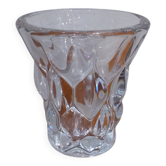Very Pretty Little Crystal Vase Signed Val Saint Lambert