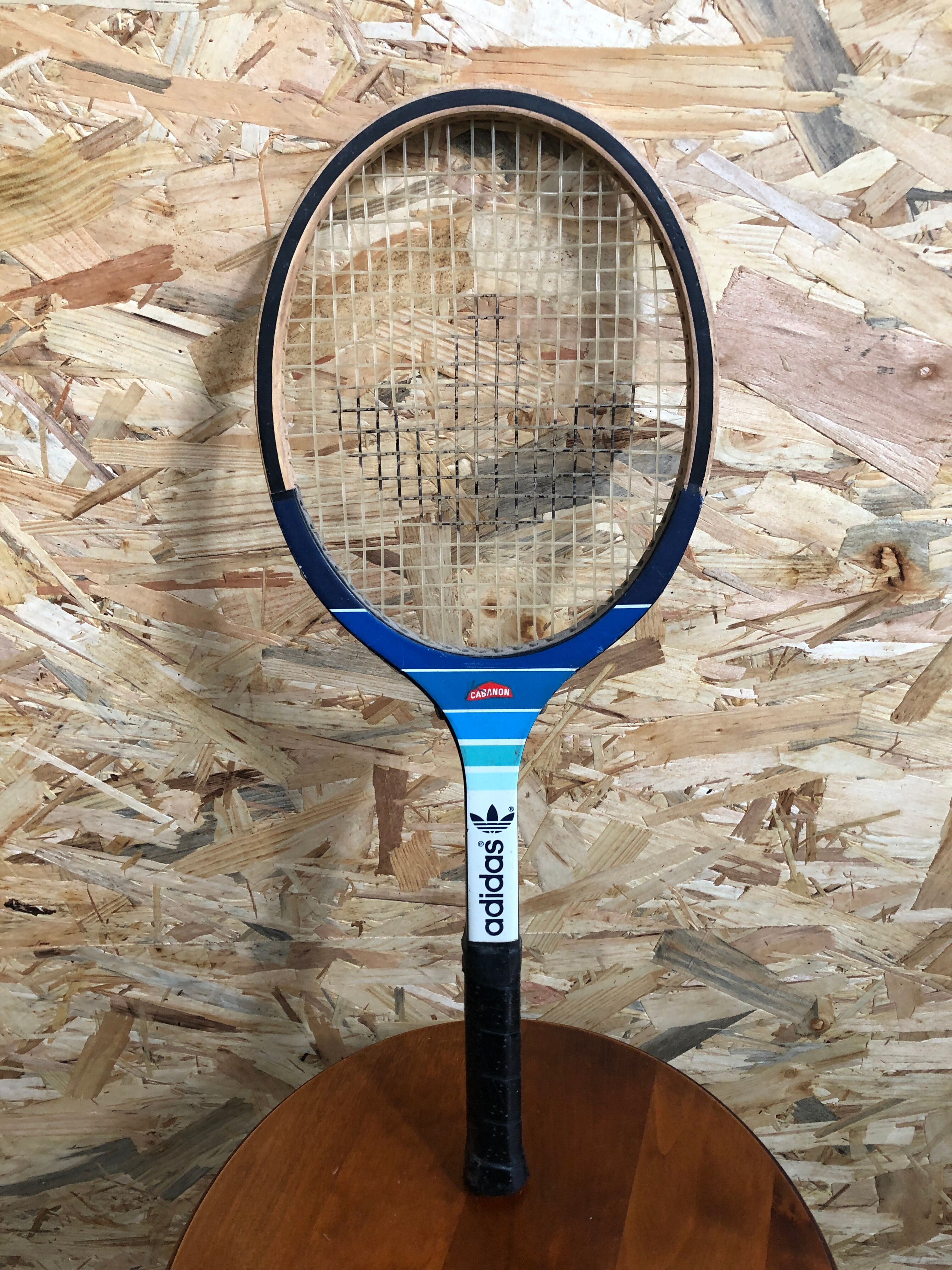 Old racket tennis adidas kid wood