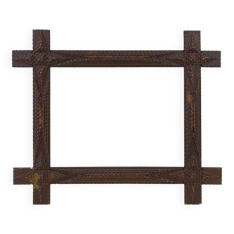 Wooden Tramp Art Frame