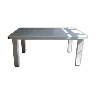 White marble dining table india mahdavi