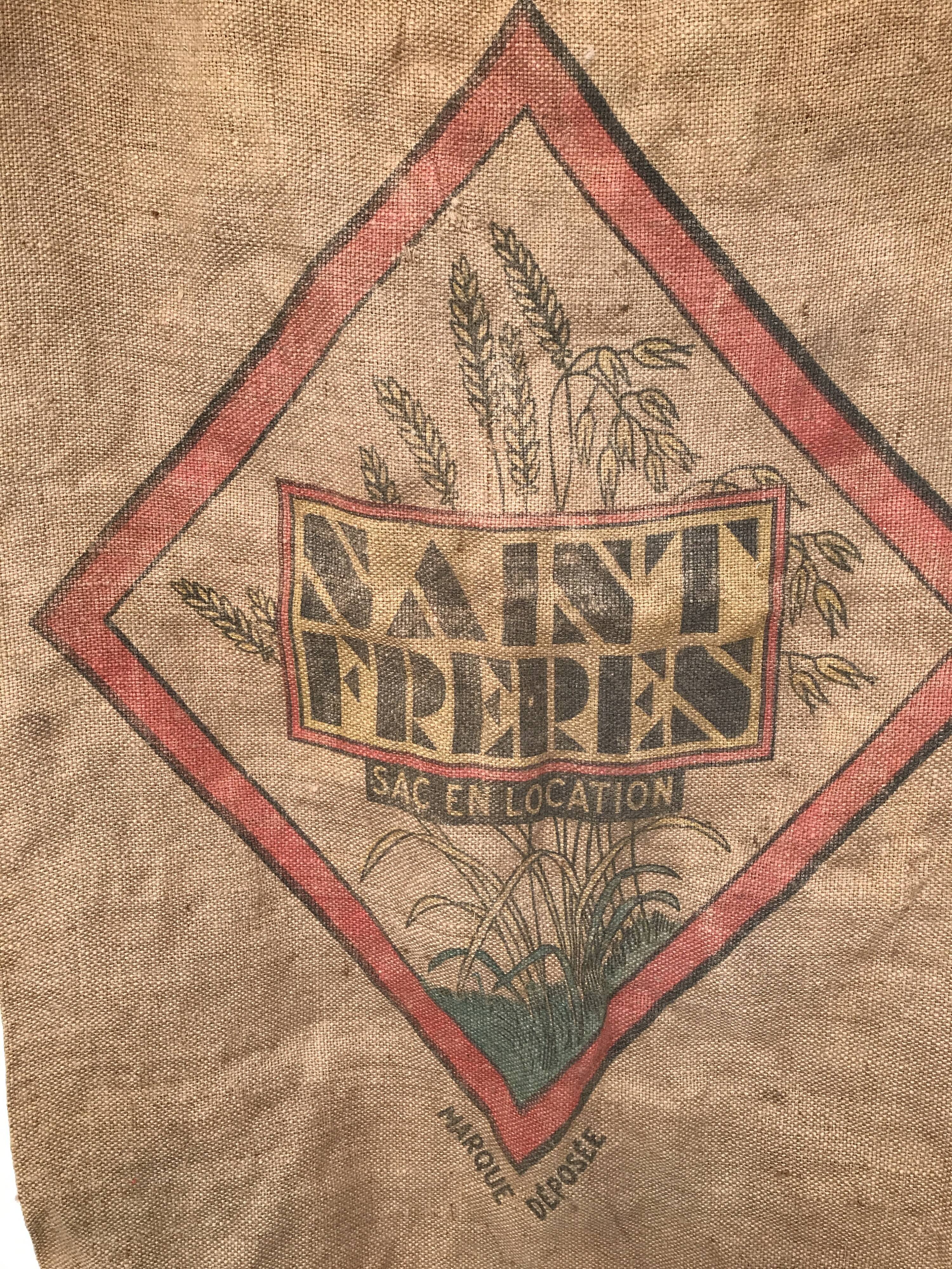 Old vintage burlap bag