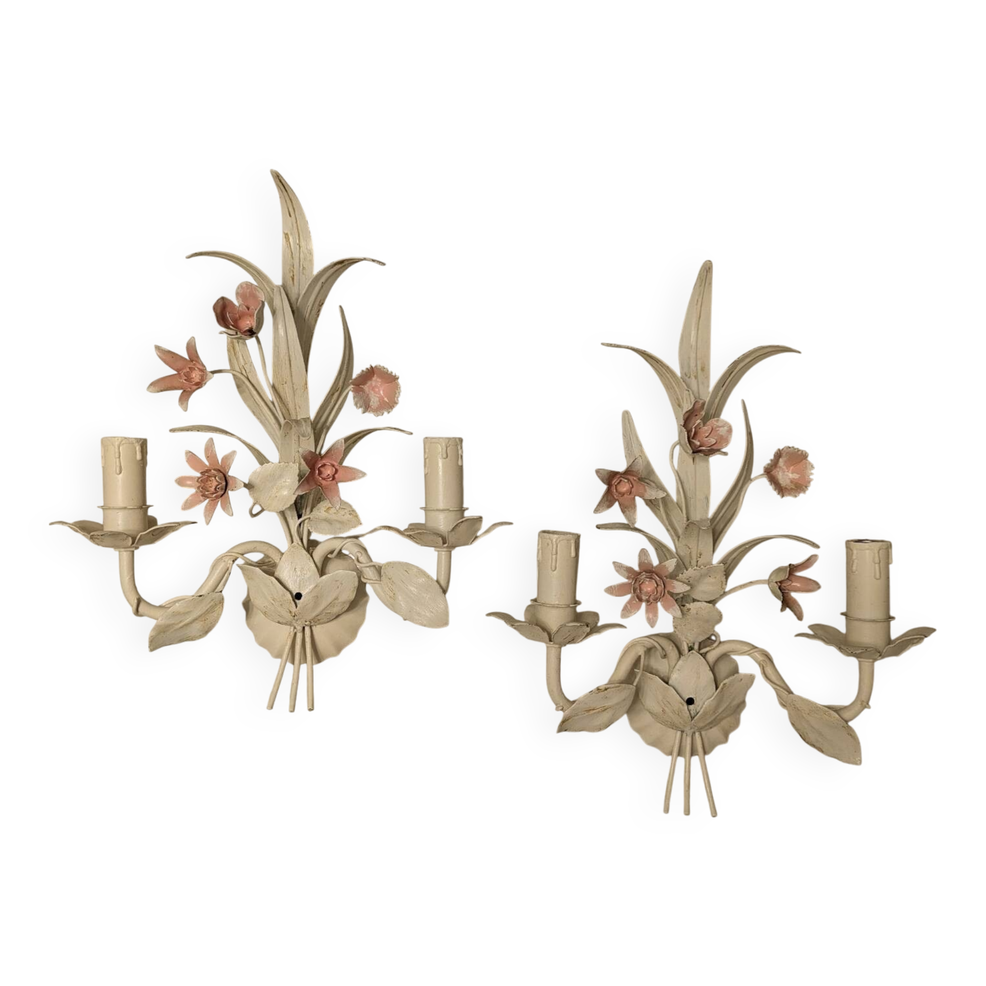 Shabby chic wall lights