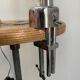 Vintage lamp 1960 industrial desk chrome vice - 60 cm