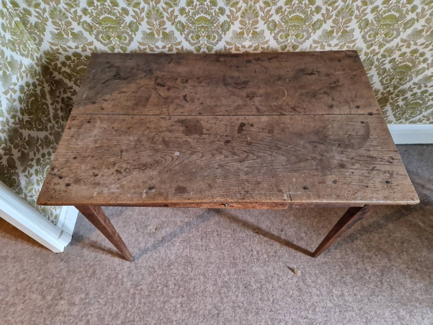 Petite table de ferme en chêne