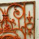Wrought iron decoration grid XX century