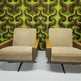 "1970 swivel armchair pair"