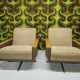 "1970 swivel armchair pair"
