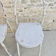 Paire de chaises Mobilor, en métal et bois