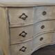 Chest of drawers patinated white crossbow