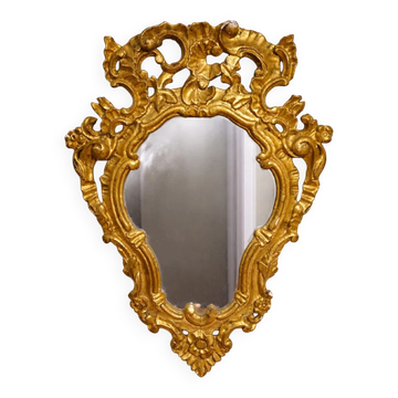 Antique mirror in carved and gilded wood – Rococo / Louis XV style