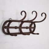 Thonet style wall-mounted coat rack.