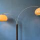 Mid-century Dijkstra double arc mushroom floor lamp