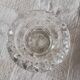 Lot de deux bougeoirs cristal formes différentes