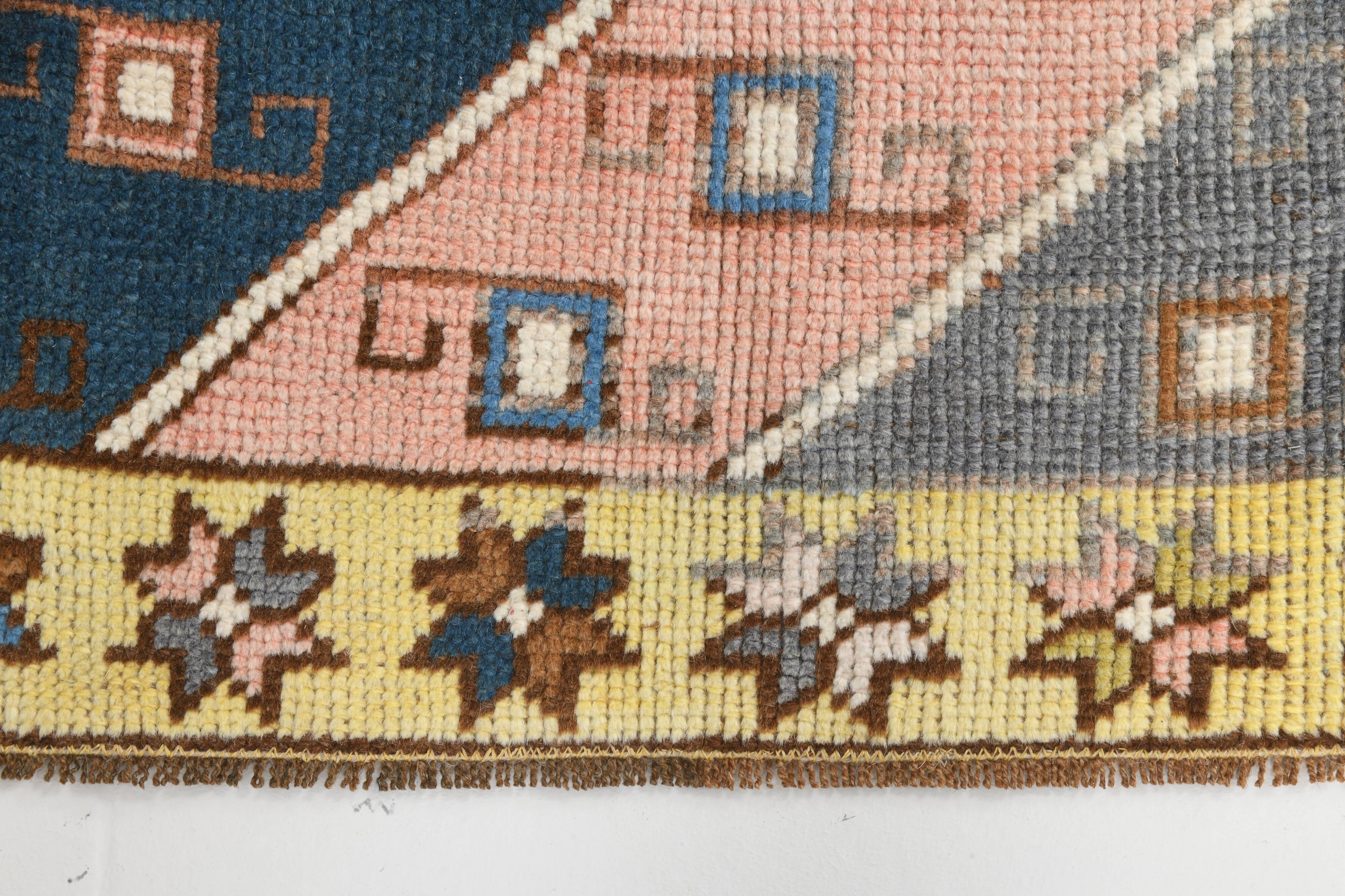 2x9 Modern Oushak Runner Rug 77x277Cm