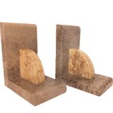 Antique Marble Bookends / Pair