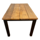 Industrial oak wood table