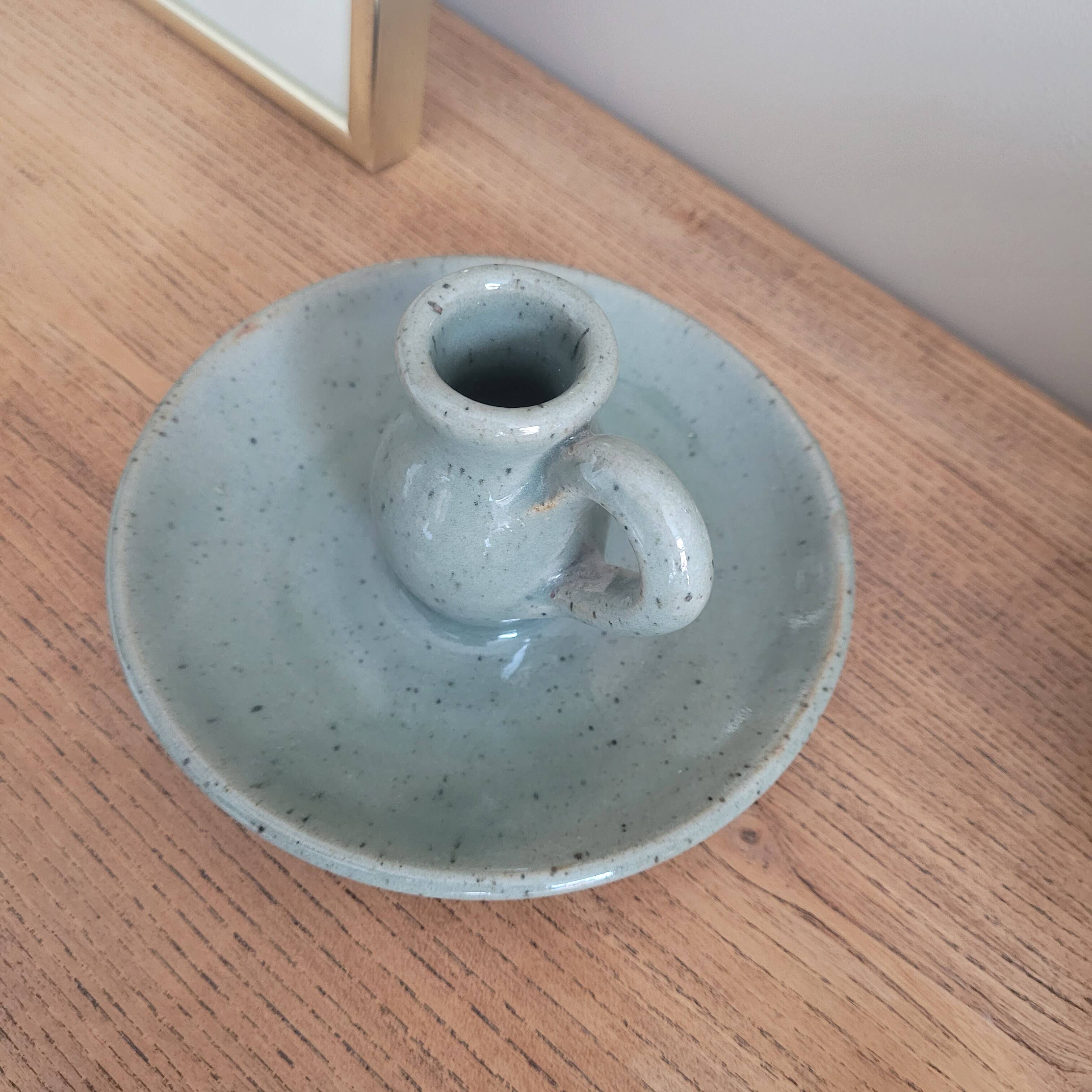 La Redoute x Selency ceramic candle holder 04 gray