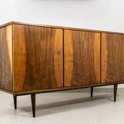 Buffet vintage en noyer de la marque Lfm, Pologne, années 1970