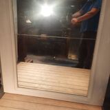 Large trumeau of woodwork mirror