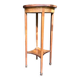 Wooden pedestal table with marquetry