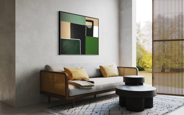 Abstrait géométrique vert no2