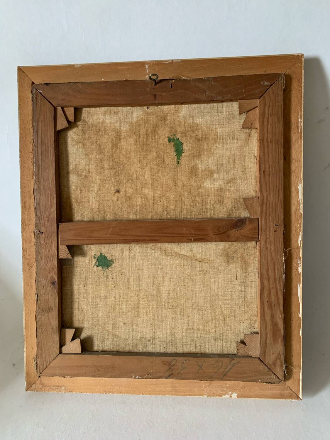 Old painting bouquet of lilacs