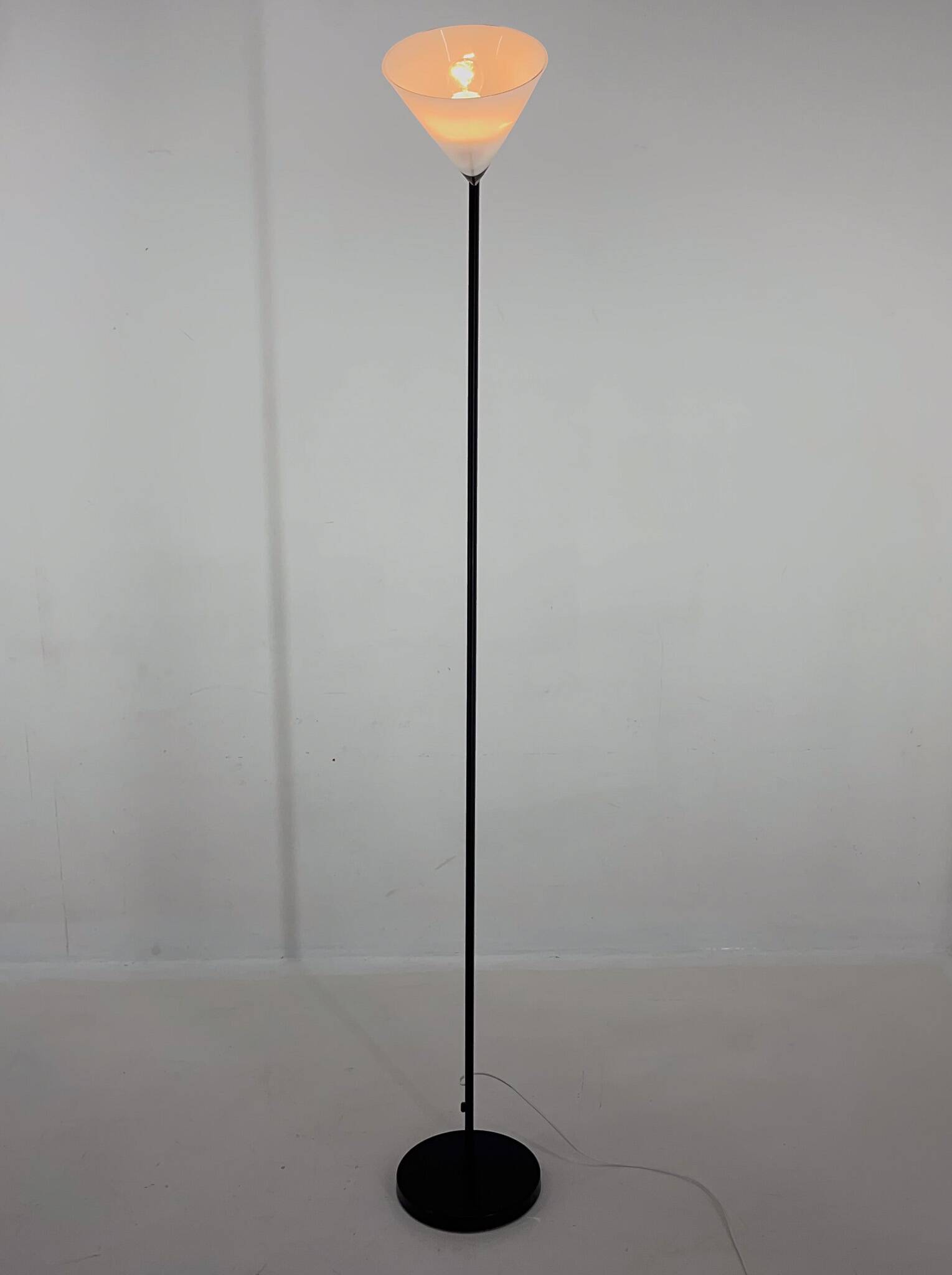 1970s Murano Glass & Metal Floor Lamp, Italy