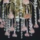 Meryl Streep, Pink Murano Flowers and Crystal Drops Chandelier, 1980s