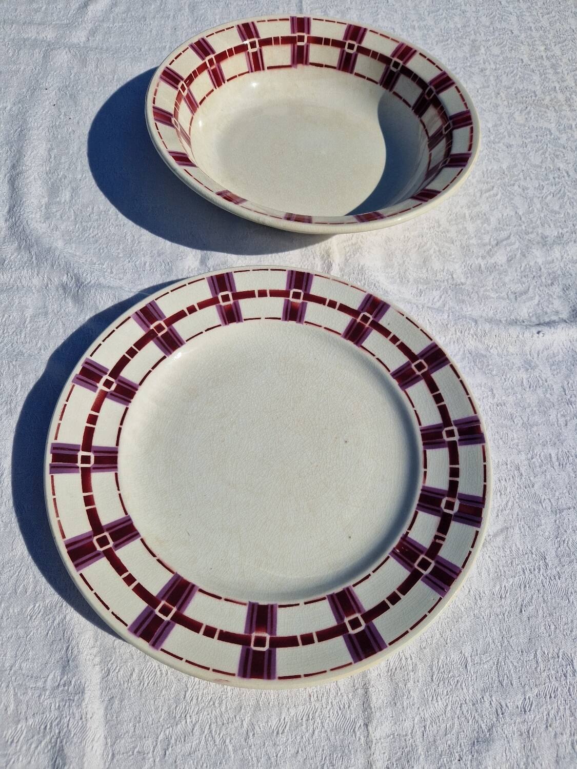 Lot De 2 Plats Rond Moulin Des Loups Hamage Modèle Stuart