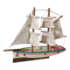 Brick Schooner Giraud Sauveur, wooden dock sailboat, metal keel