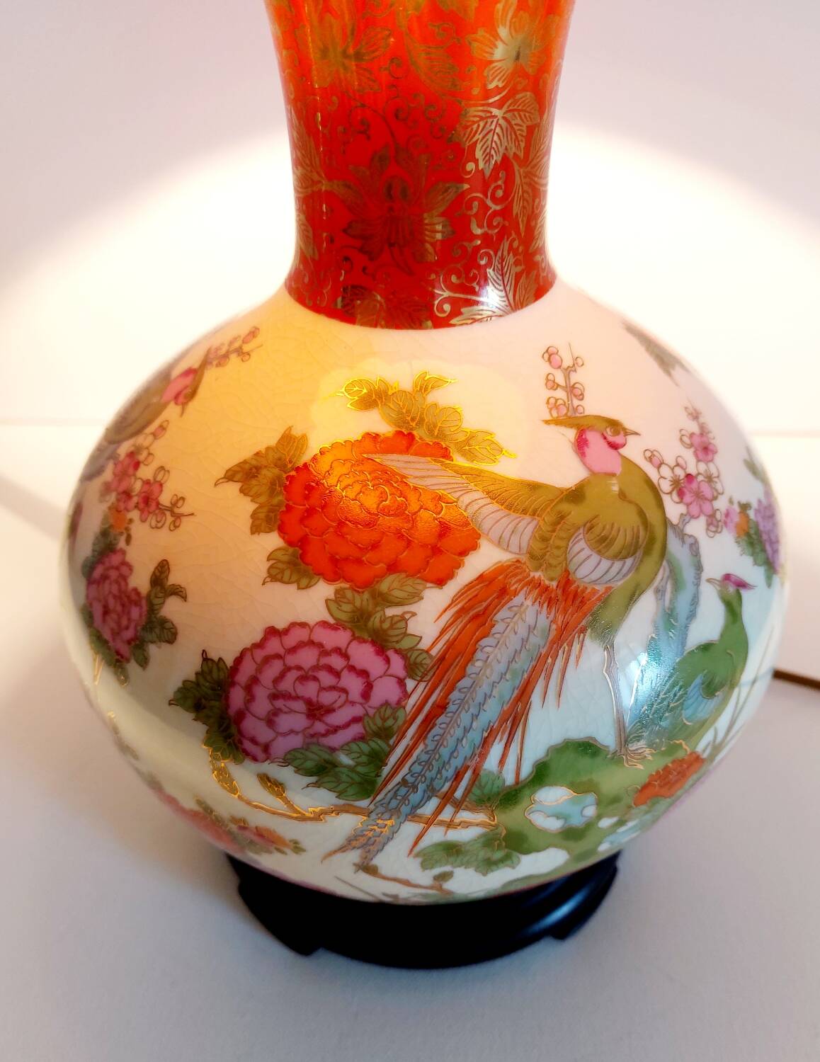 Japanese porcelain lamp