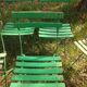 Sept chaises de jardin anciennes