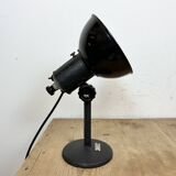Lampe Photo de Table Vintage en Émail Noir, 1950s