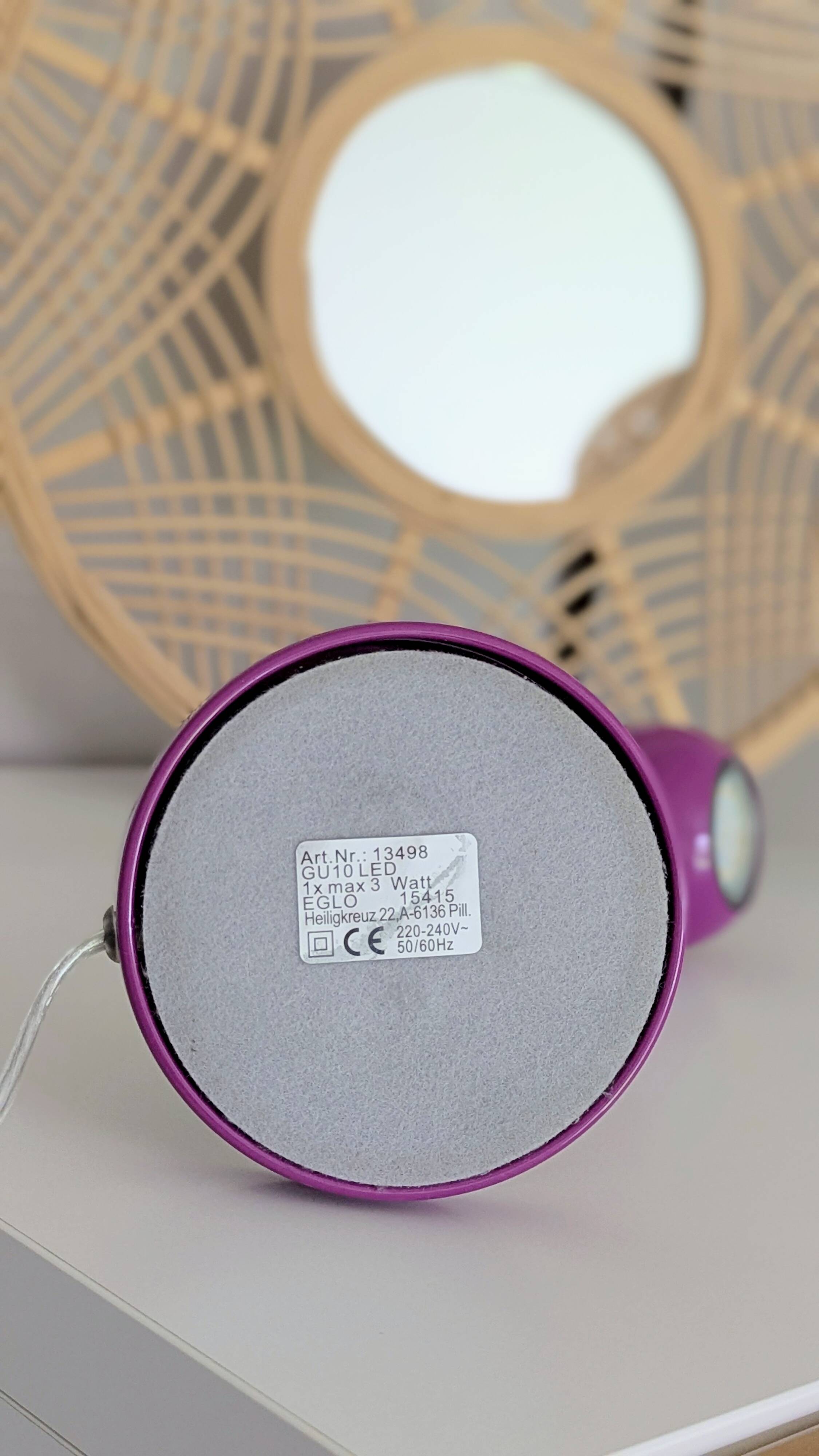 Purple eyeball lamp (L-0196)