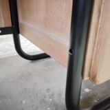 1950s desk in wood and tubular metal