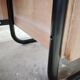 1950s desk in wood and tubular metal