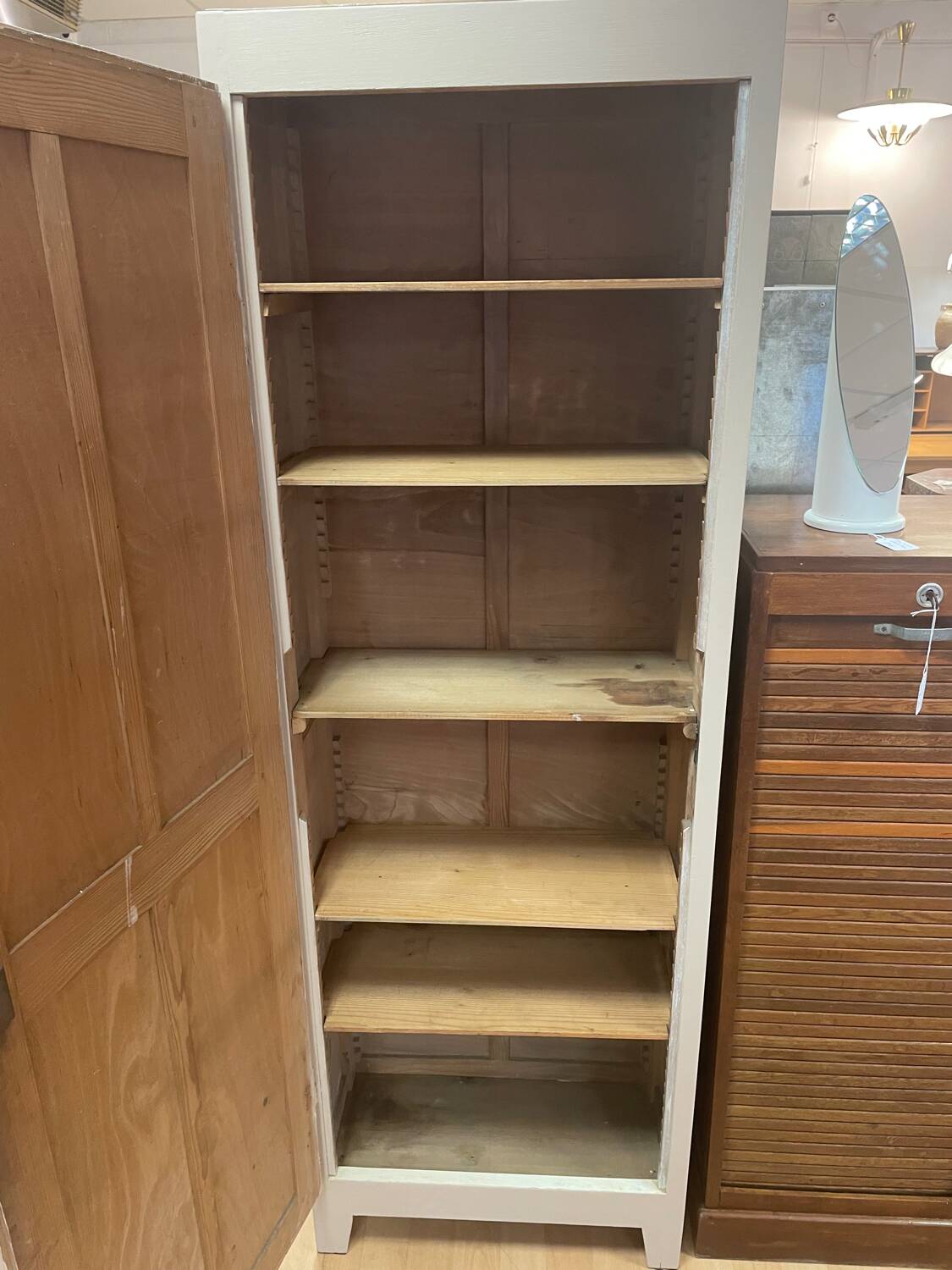 Small pinkish beige Parisian wardrobe