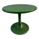 Green lacquered tulip-shaped coffee table