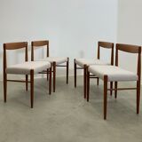 Danish midcentury teak dining chairs by H.W. Klein for Bramin 60s