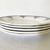 Flat ironstone plates bft 19th century