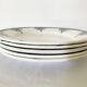 Flat ironstone plates bft 19th century
